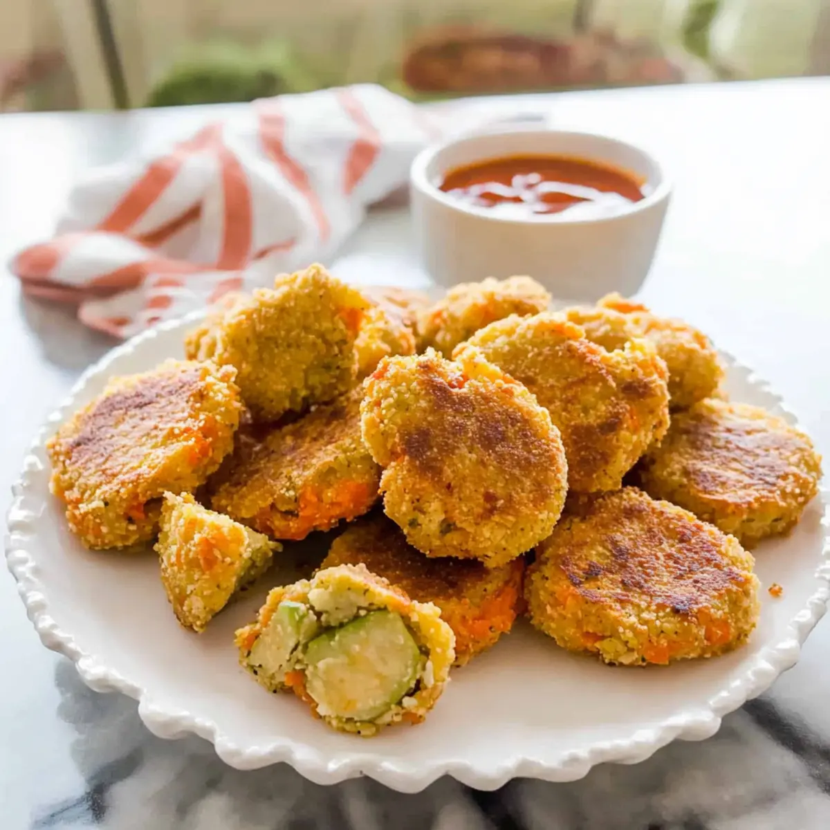 Chickpea Vegetable Nuggets