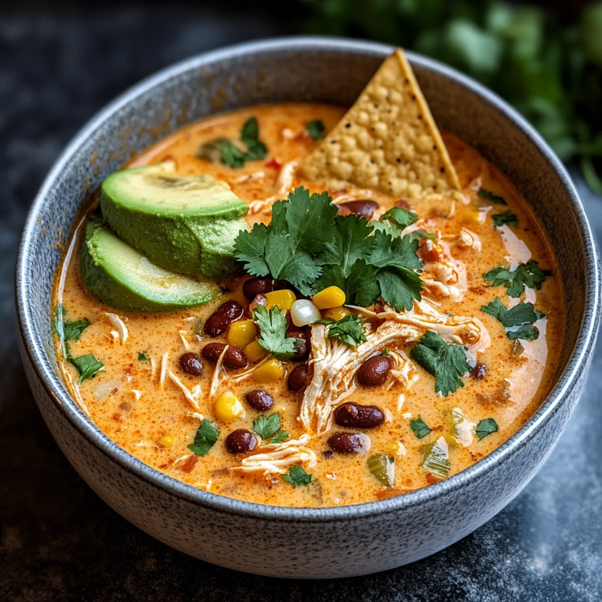 Creamy Chicken Enchilada Soup