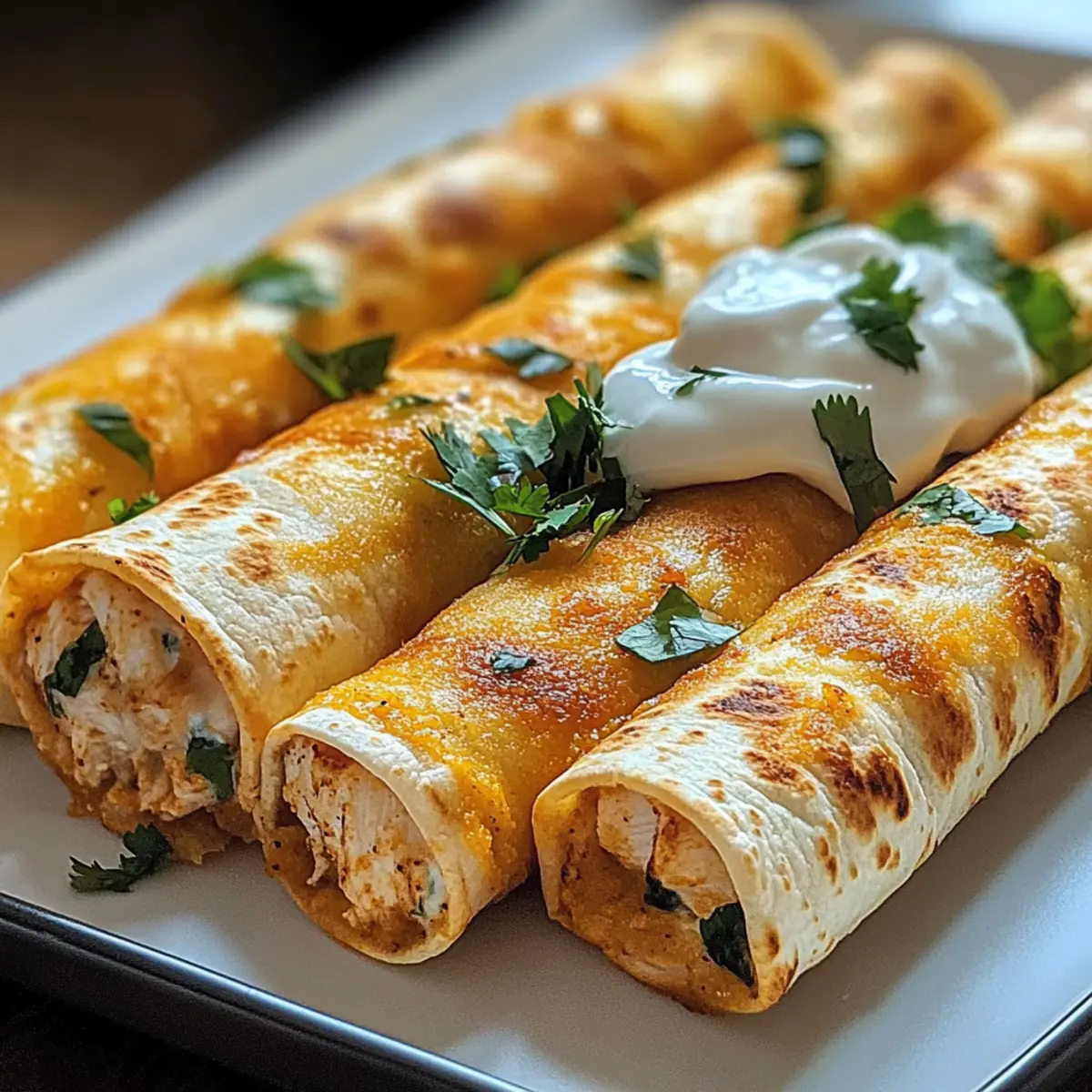 Crispy Chicken Taquitos