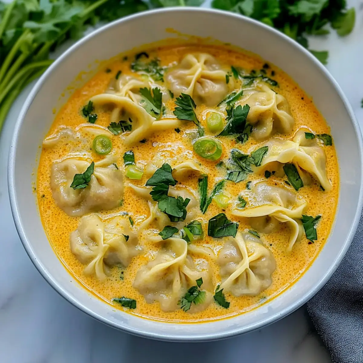 Delicious Curry Dumpling Soup