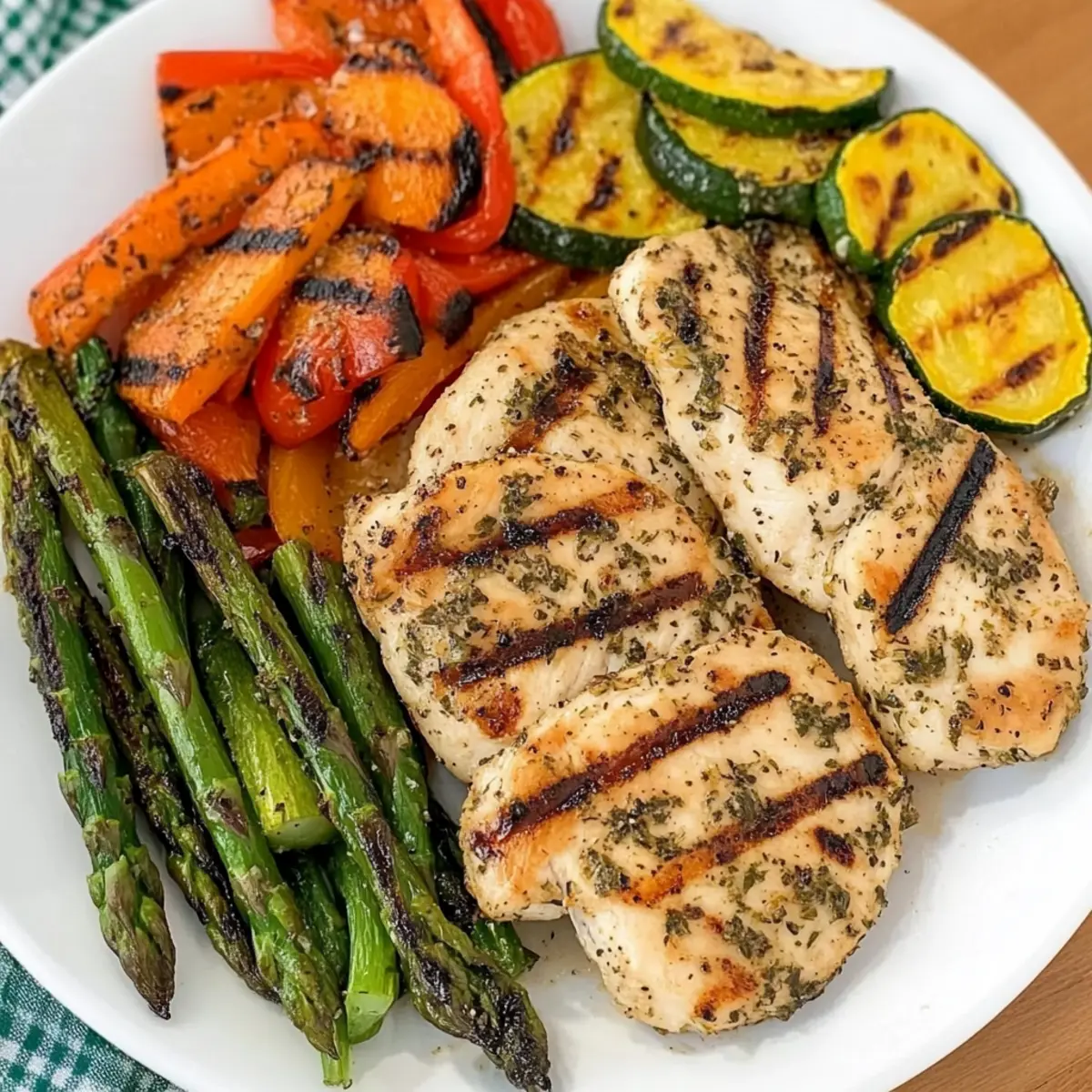 Grilled Chicken and Veggie recipe