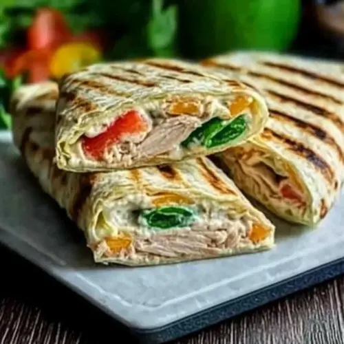 Healthy Tuna Melt Wrap Recipe