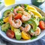 Lemon Shrimp + Avocado + Tomato Salad