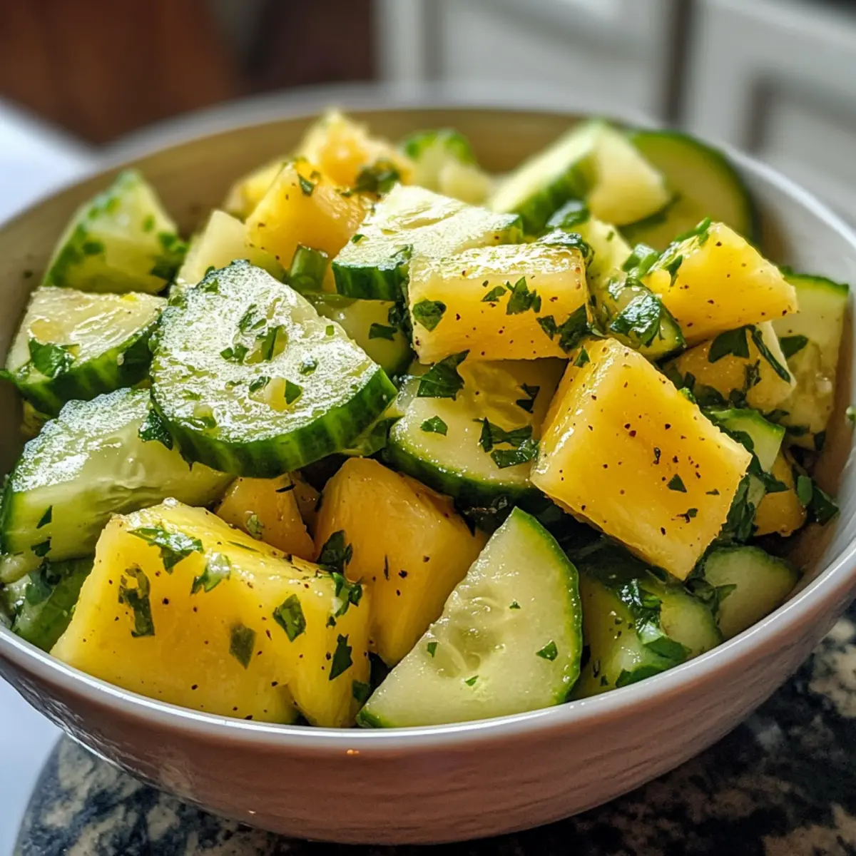 Pineapple Cucumber Salad