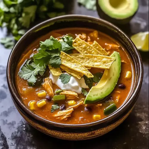 Poblano Chicken Tortilla Soup