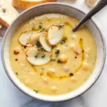 Vegan Garlic Chickpea Soup