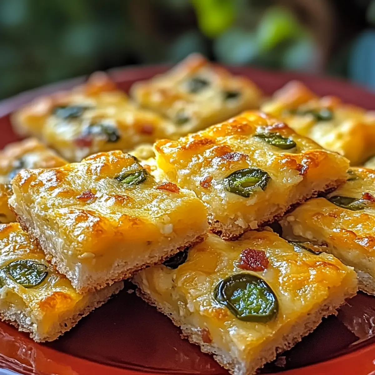 alapeño Cheese Squares for a Spicy Treat
