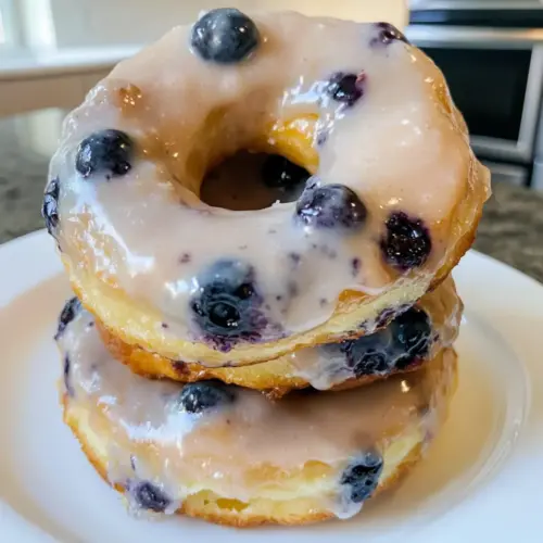 Baked Blueberry Donuts
