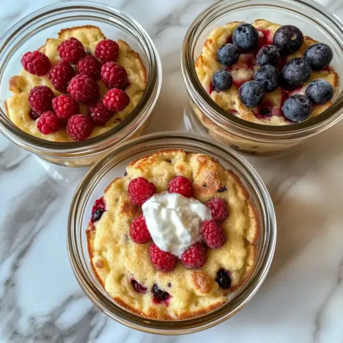 Baked Protein Pancake Bowls