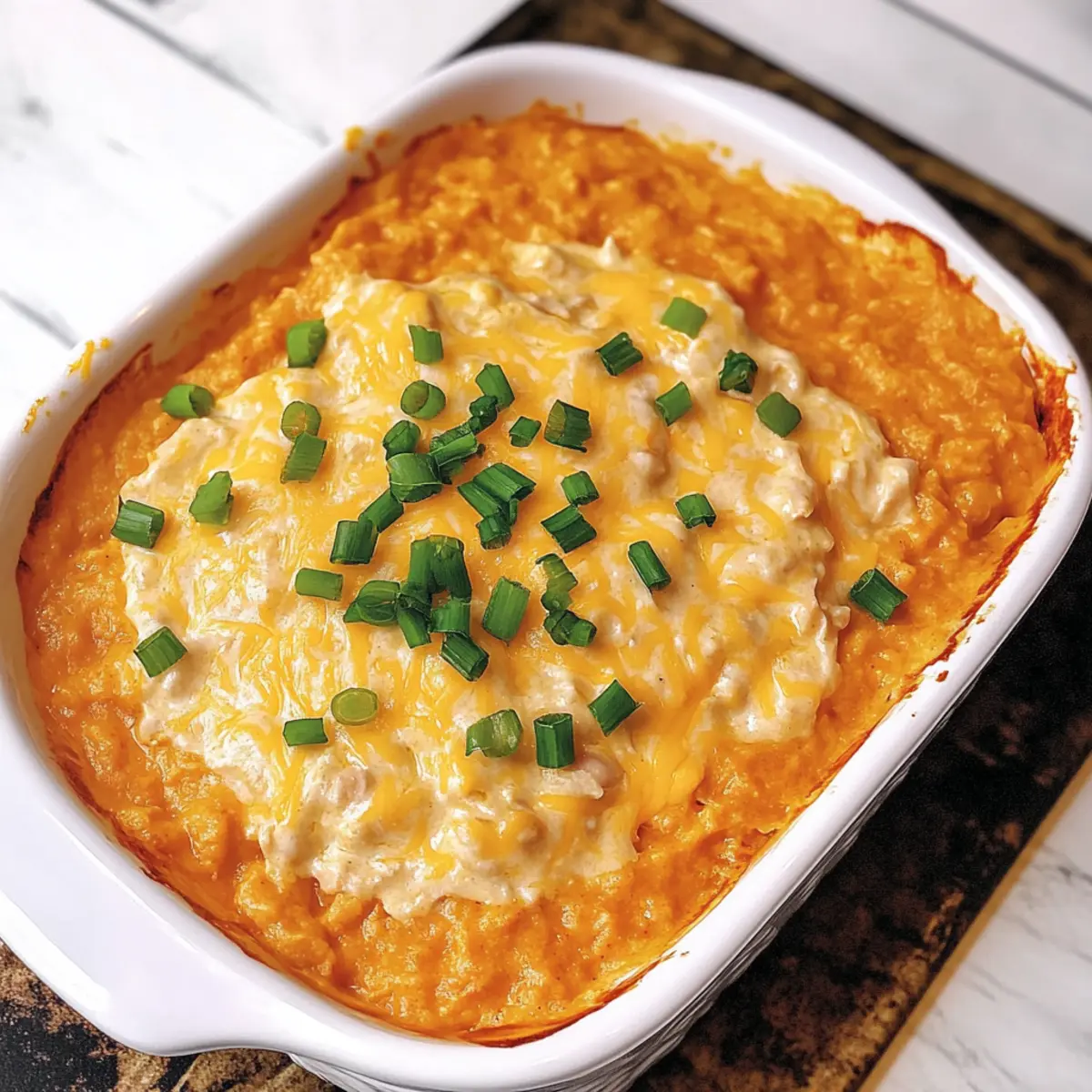 Cheesy White Bean Buffalo Dip
