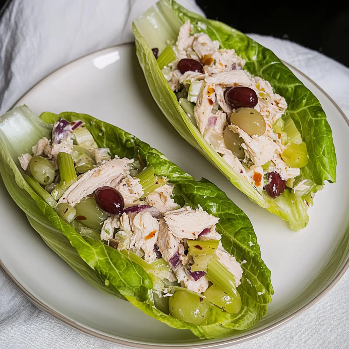 Chicken Salad Lettuce Wraps