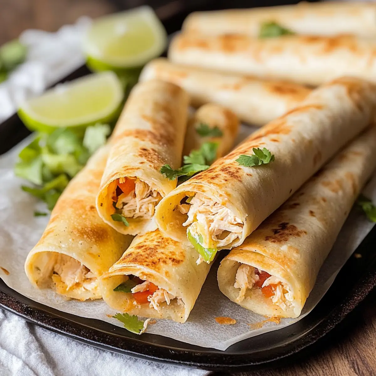 Gluten Free Chicken Taquitos
