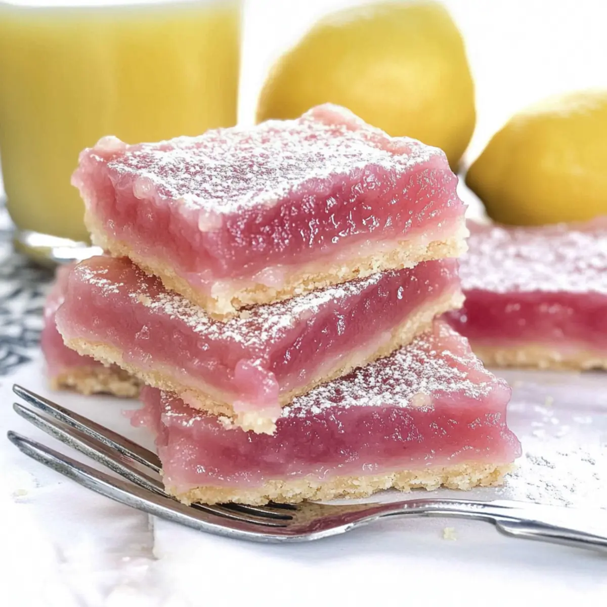 Hibiscus Lemon Bars