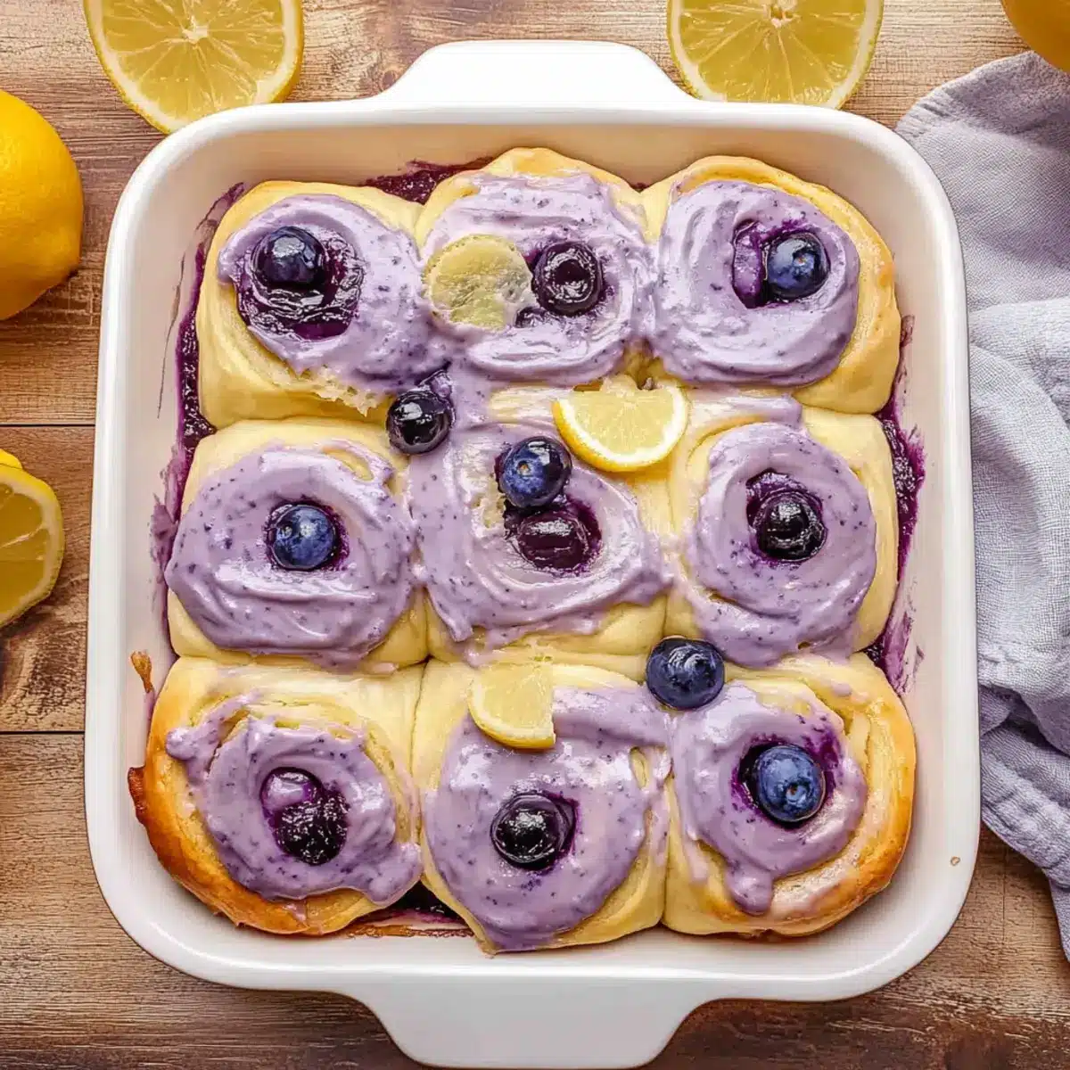 Lemon Blueberry Rolls