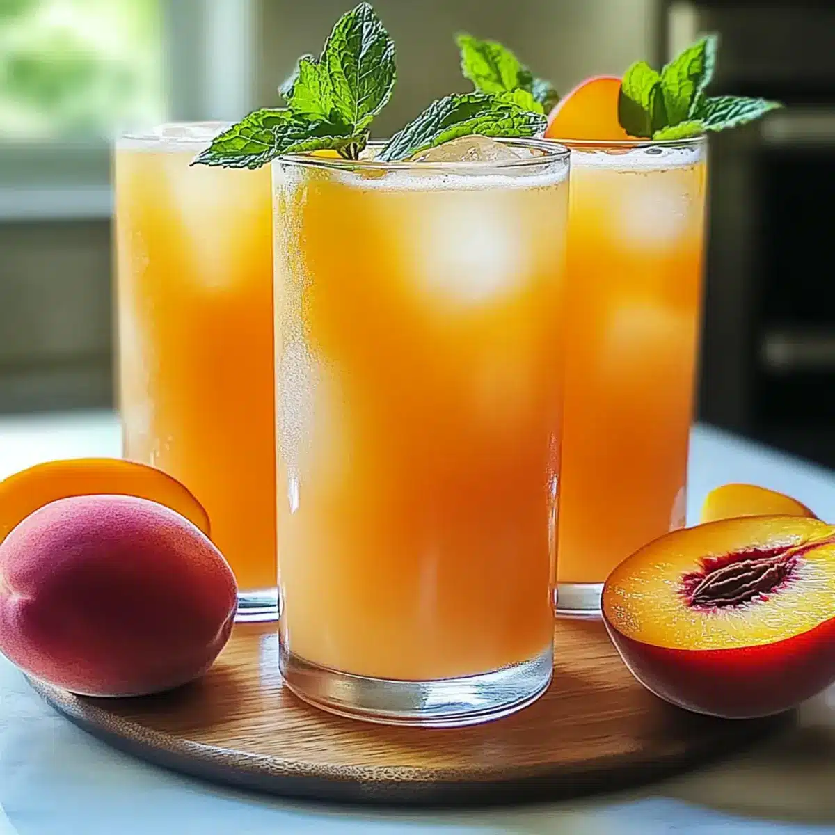 Refreshing Peach Lemonade