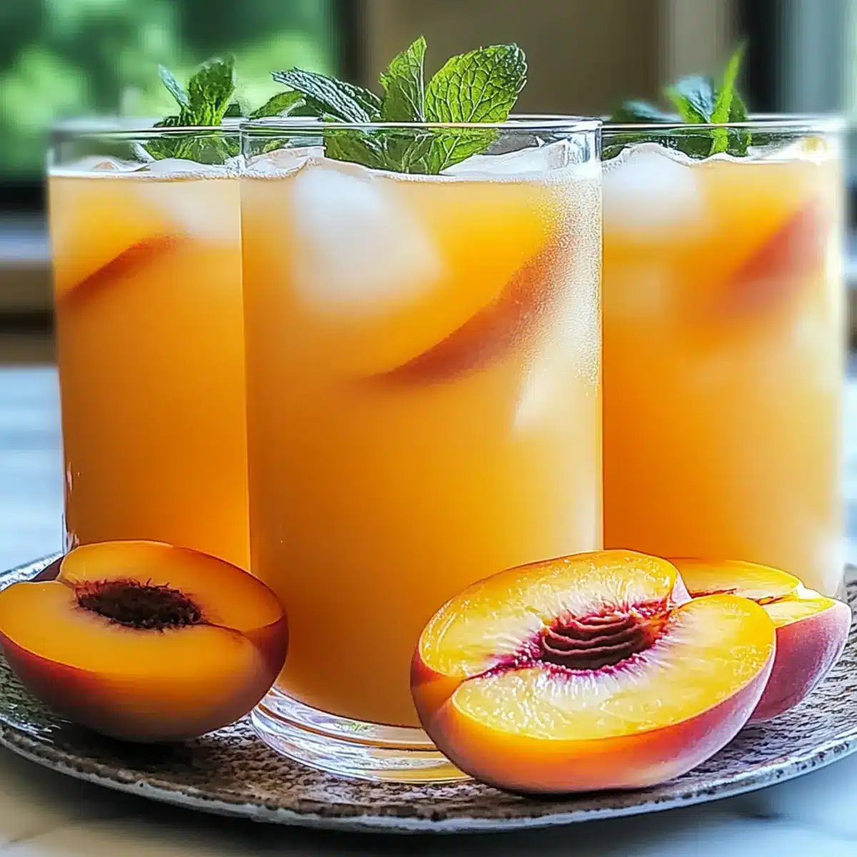 Refreshing Peach Lemonade