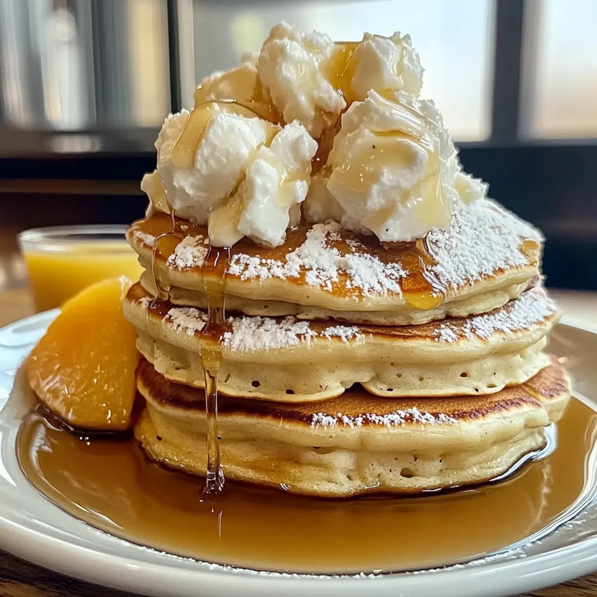 Sweet Coconut Cream Pancakes