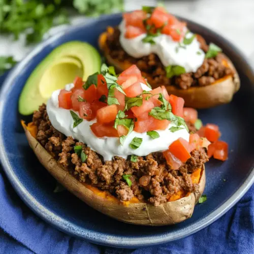 Taco Stuffed Sweet Potatoes