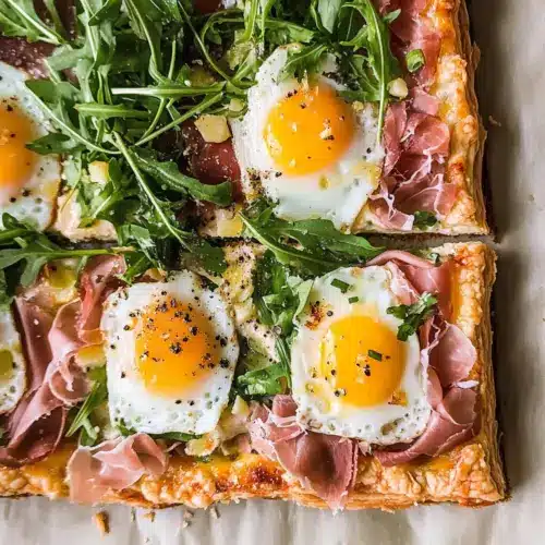 Baked Prosciutto and Egg Breakfast Tart