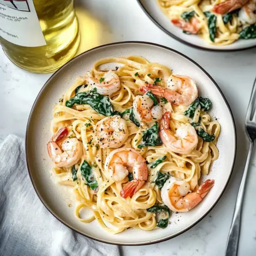 Creamy Tuscan Shrimp Linguine