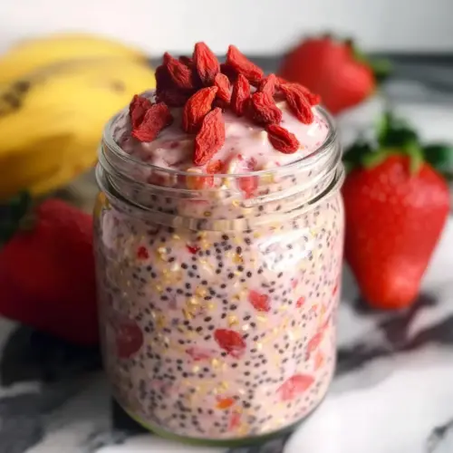 Strawberries and Cream Overnight Oats