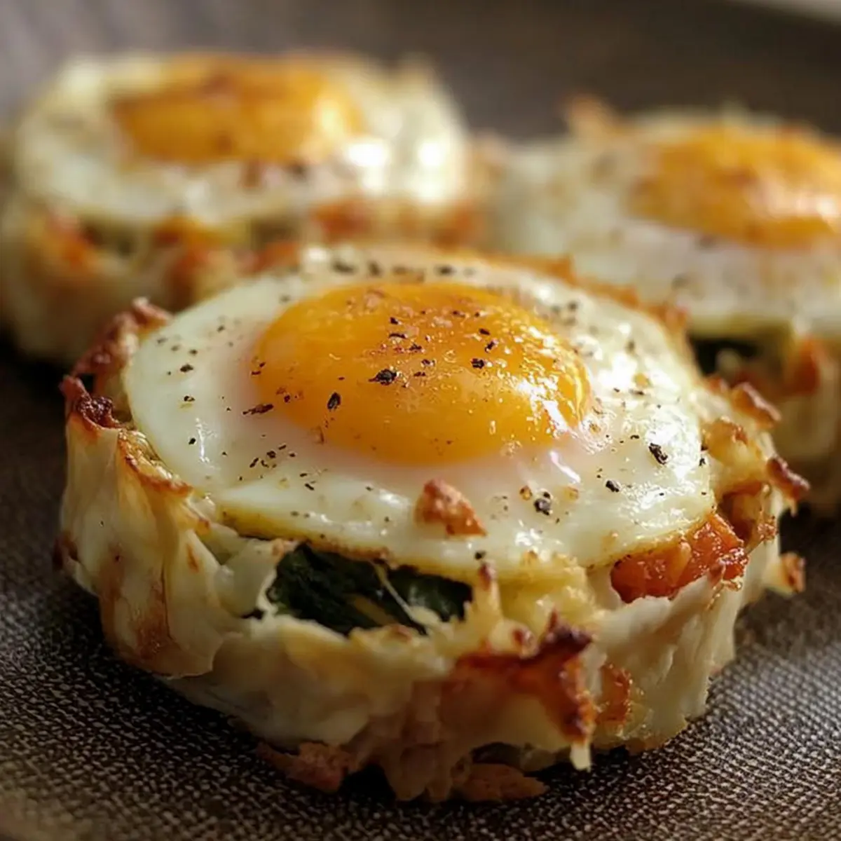 Baked Eggs Napoleon
