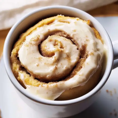 Protein Cinnamon Roll Mug Cake
