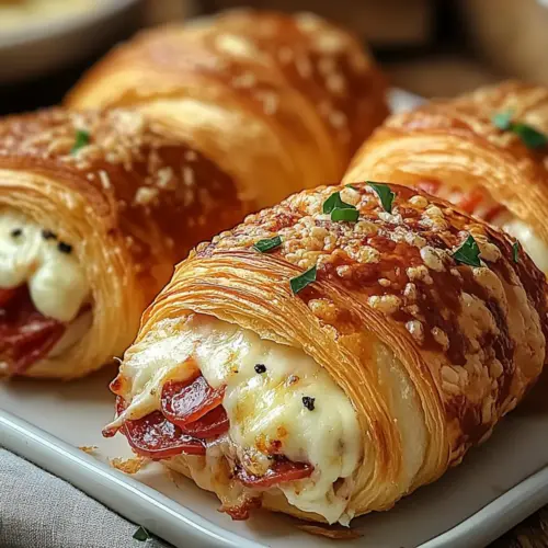 Mozzarella Pepperoni Croissant