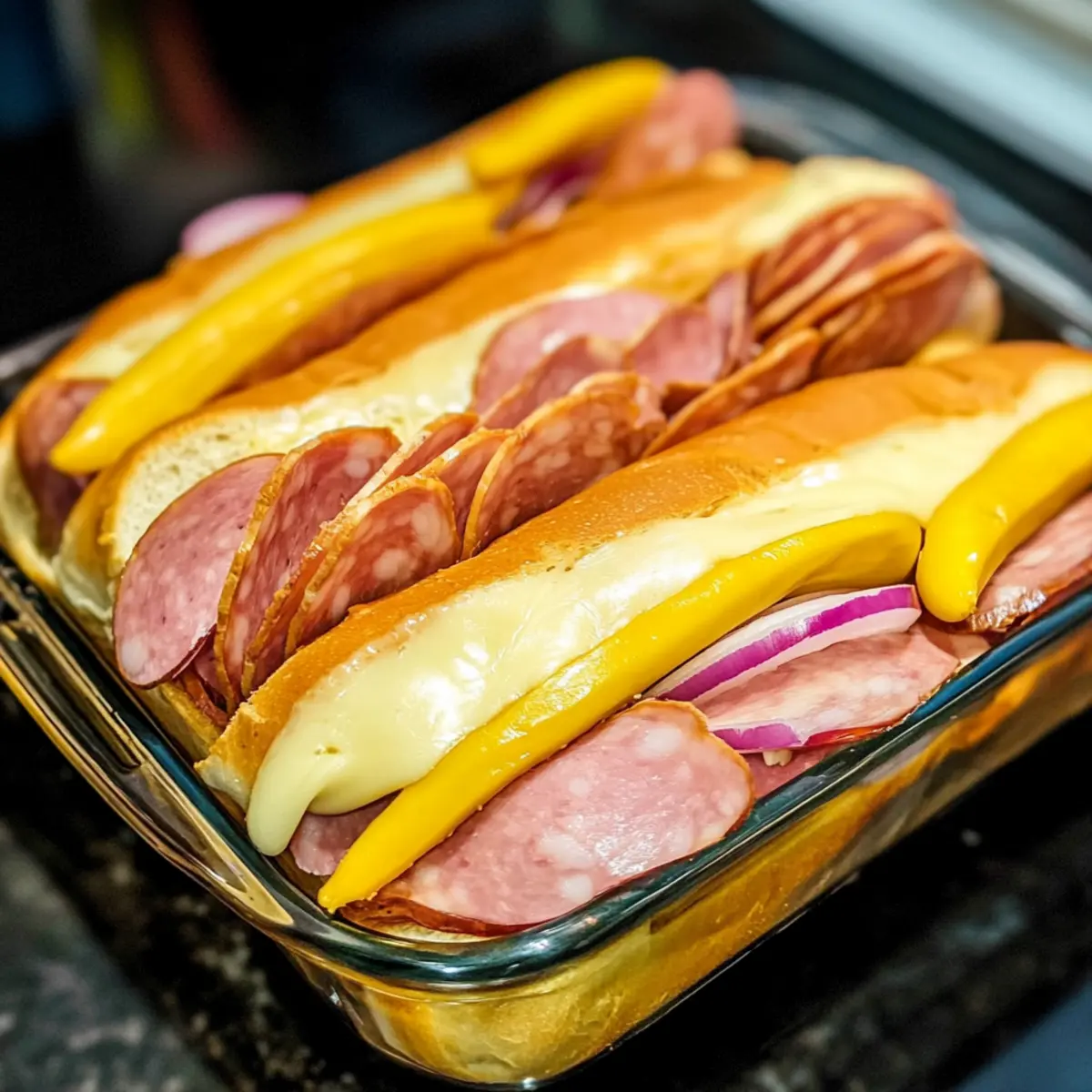 Baked Italian Sub Sandwiches