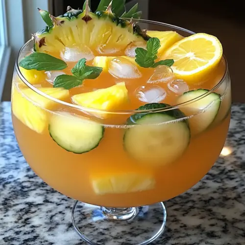 Tropical Pineapple Lemonade Punch