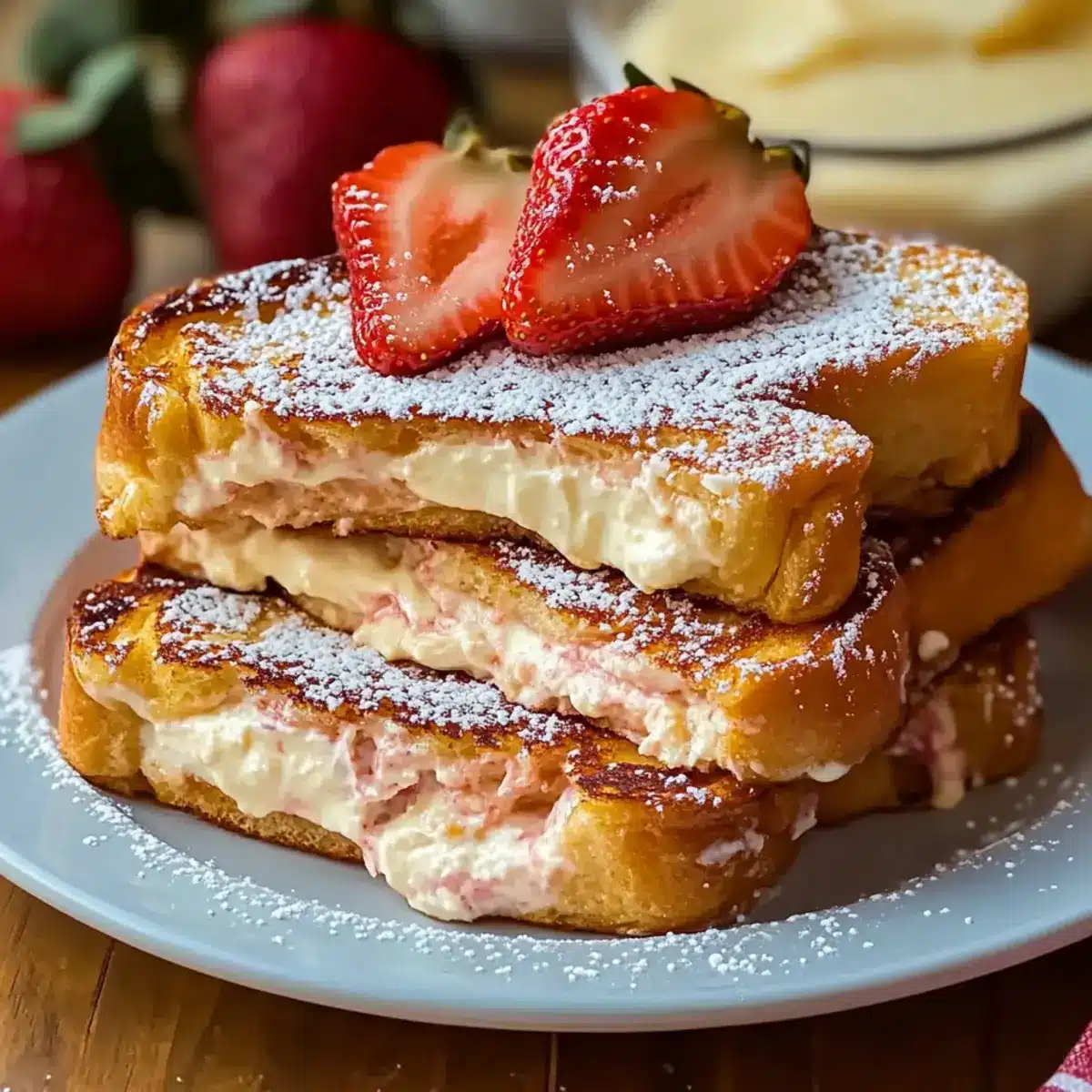 Cream Cheese Stuffed French Toast