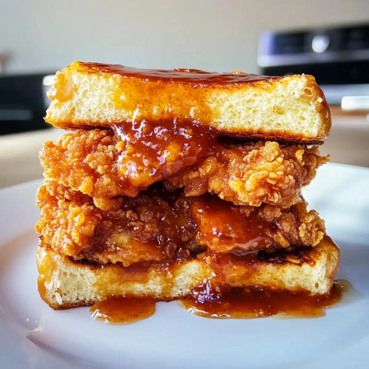 French Toast Fried Chicken Sandwich