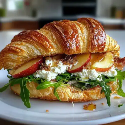 Apple & Goat Cheese Croissant Sandwich
