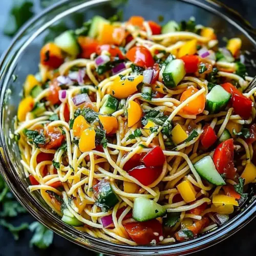 Quick Spaghetti Salad With Italian Dressing