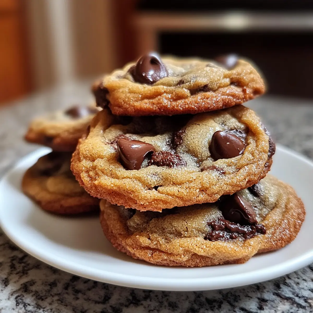 Crispy and Chewy Chocolate Chip Cookies