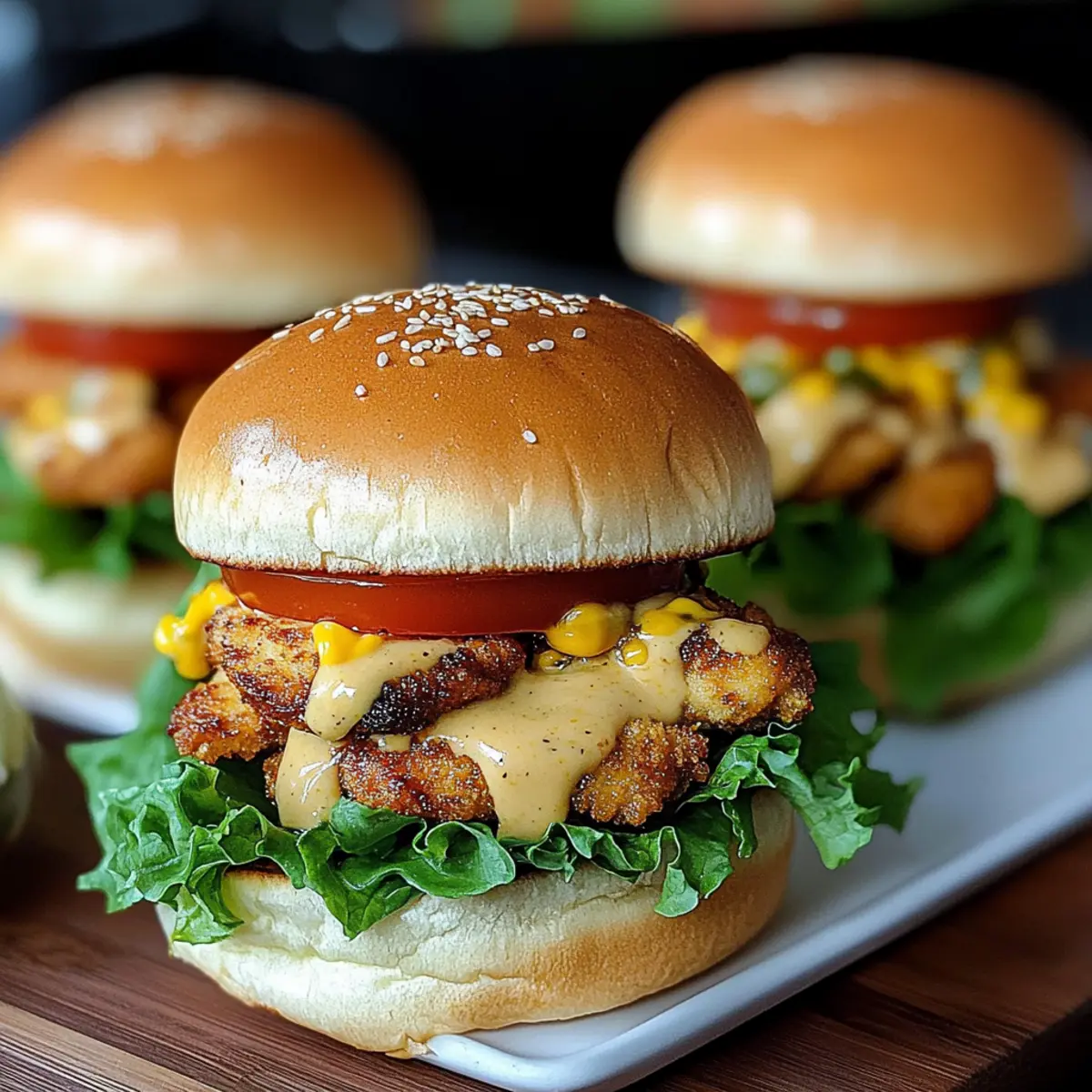 Honey Mustard Chicken Sliders