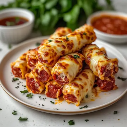 Keto Pepperoni Cheese Roll-Ups